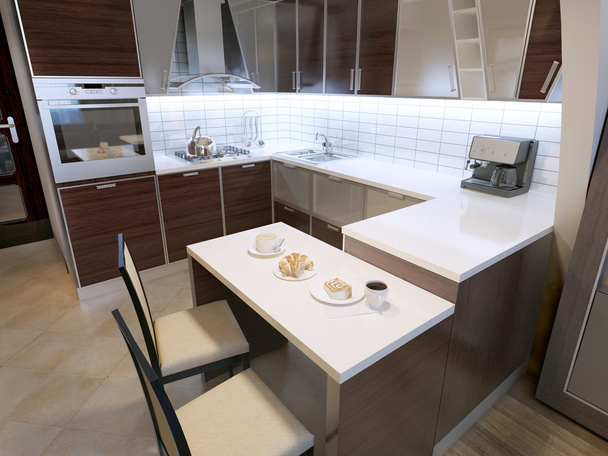 Cucina moderna zebrano design
 - Foto, immagini