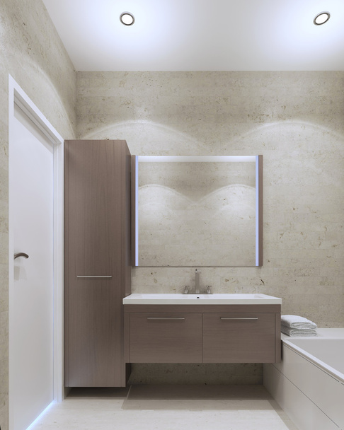 Minimalistická koupelna interiér - Fotografie, Obrázek