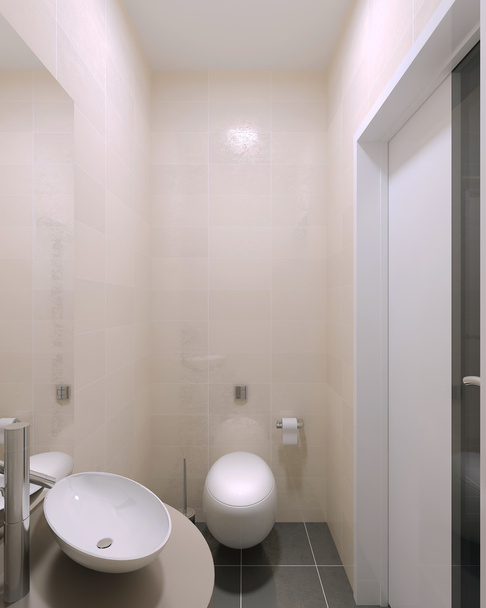 Malé wc moderní interiér - Fotografie, Obrázek