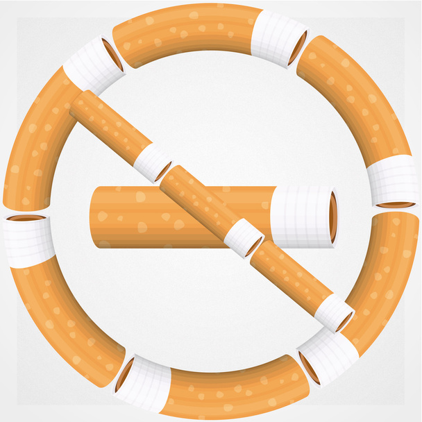 Kouř zákazovou značkou - Fotografie, Obrázek