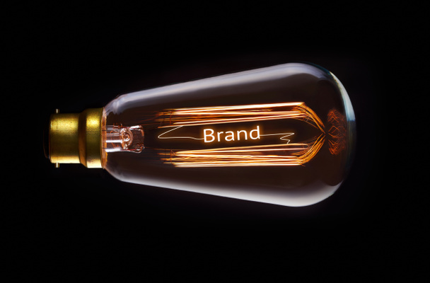 Brand Concept in lampadina a incandescenza retrò
 - Foto, immagini