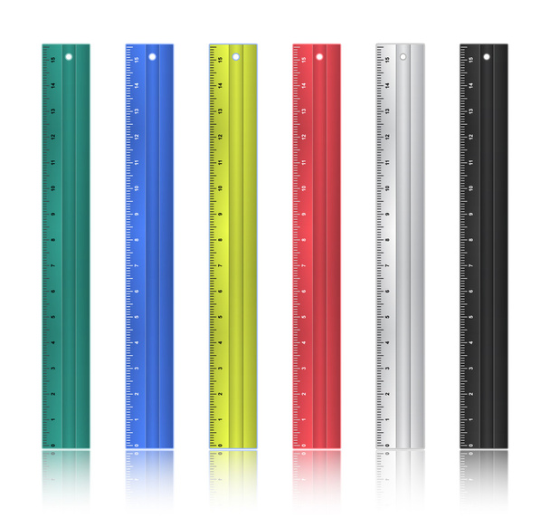 Colorful rulers - Vettoriali, immagini
