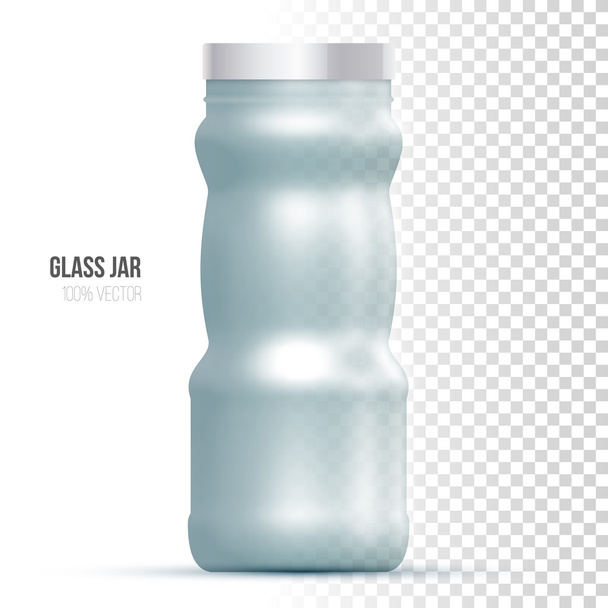 Template of glass jar - ベクター画像