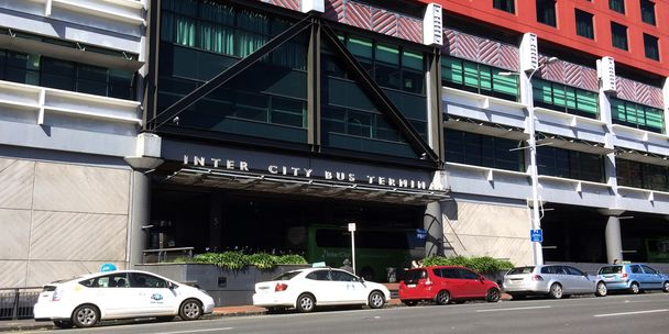 Intercity Bus Terminal in Sky city Auckland, New Zealand - Φωτογραφία, εικόνα