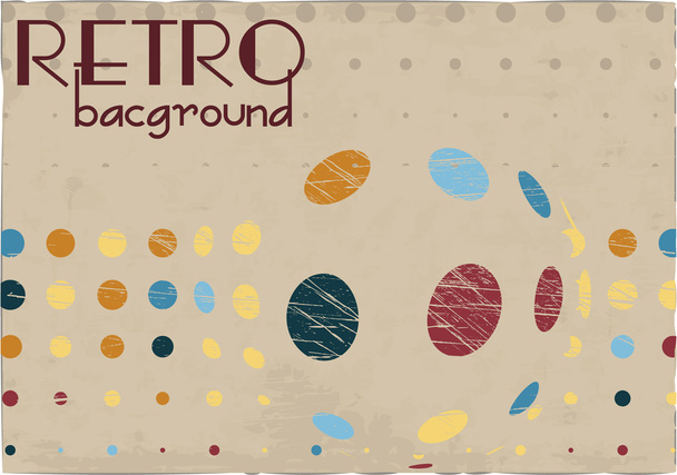The vector retro grunge background - Вектор,изображение
