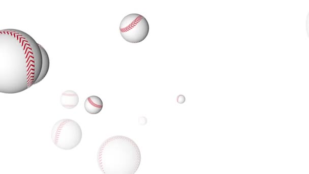Baseballs vliegende animatie - Video