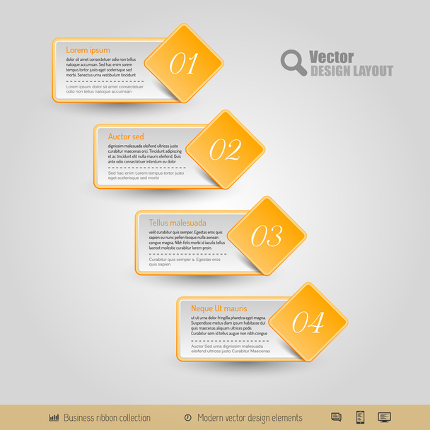 Vector Business Stickers - Vektor, obrázek