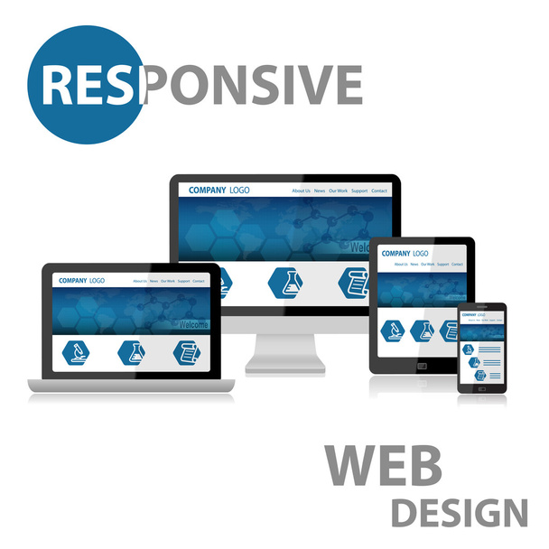Web design reattivo su vari dispositivi
 - Foto, immagini
