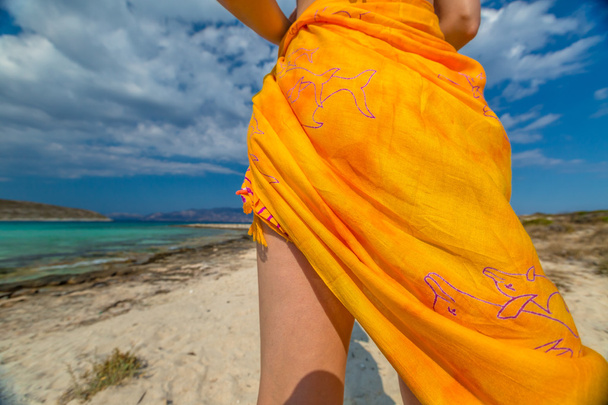 the Orange sarong - Fotó, kép