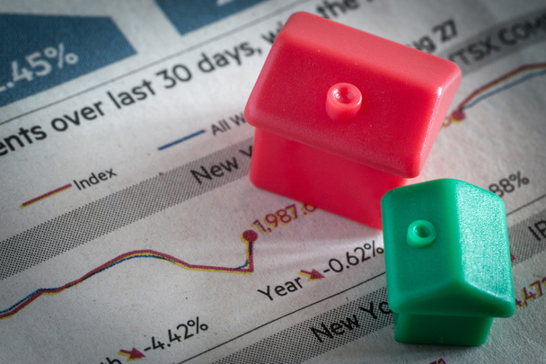 Ceny bydlení modely a propadem akcií trhu - Fotografie, Obrázek