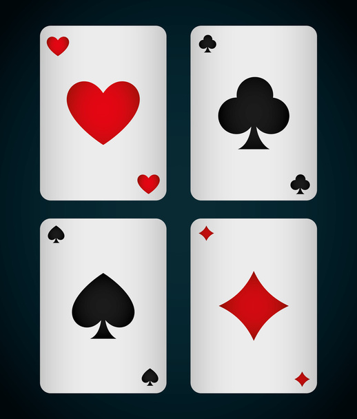 Koninklijke casinospellen ontwerpen - Vector, afbeelding