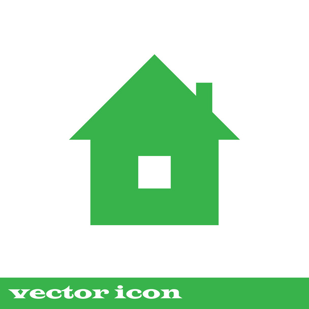 otthon, zöld ikon. EPS 10 - Vektor, kép