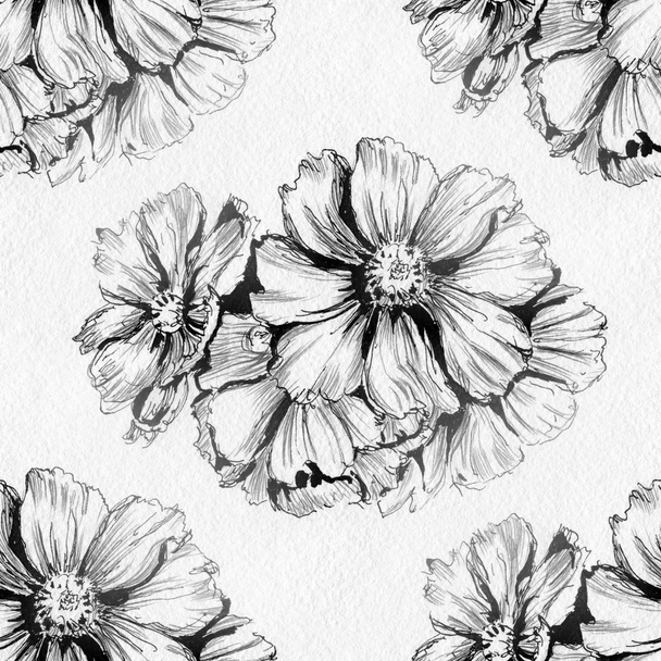 Seamless pattern with  flowers - Photo, Image