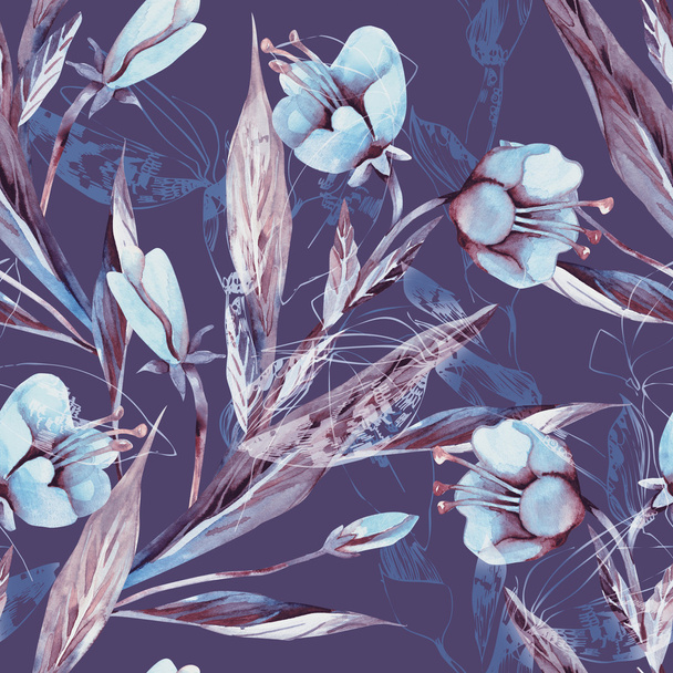Floral Seamless Pattern - Foto, Bild