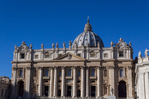 Szent Péter bazilika homlokzat - Róma - Fotó, kép