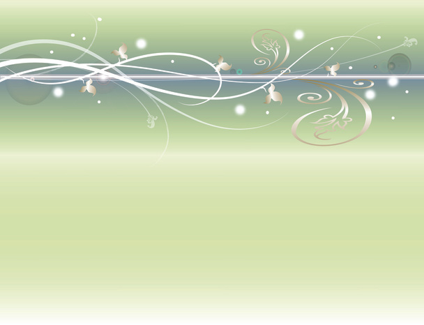 Hintergrund abstrakt hellgrün elegant - Vektor, Bild