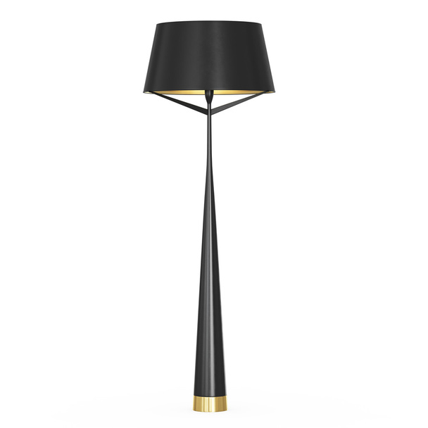 Černá stojací lampa - Fotografie, Obrázek