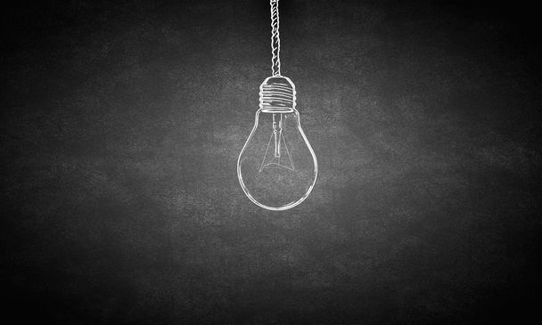 Hanging light bulb - Photo, Image