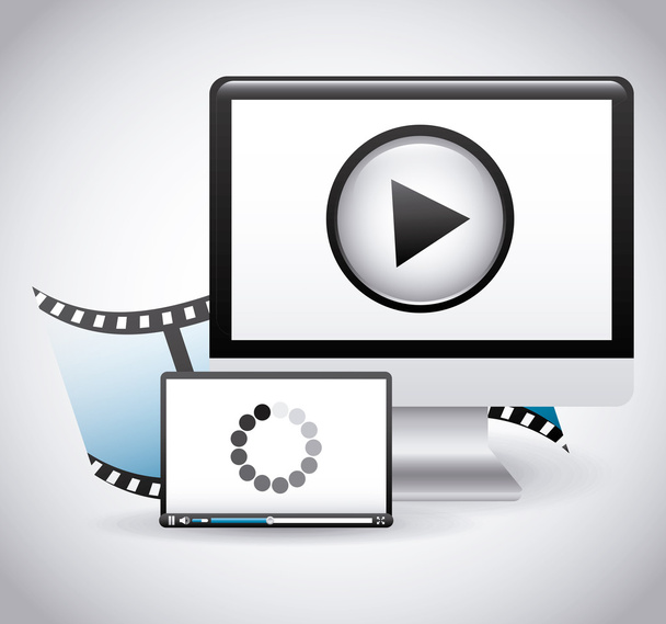 video player design - Vector, Image