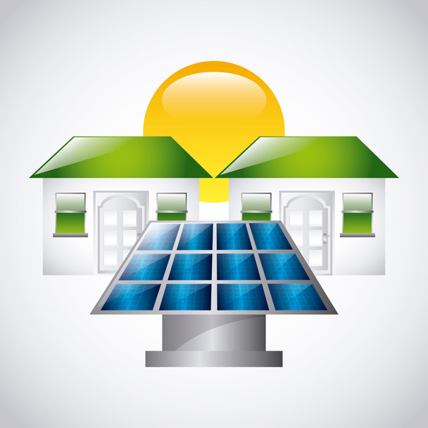 projeto de energia solar
 - Vetor, Imagem