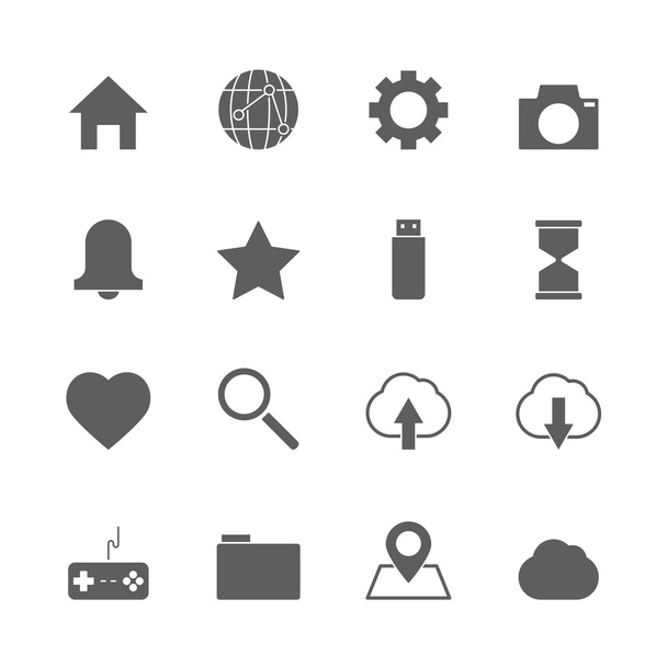 Website Icons Set - Vector, afbeelding
