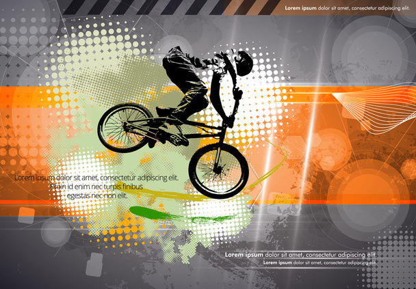 BMX rider ilustrace - Vektor, obrázek
