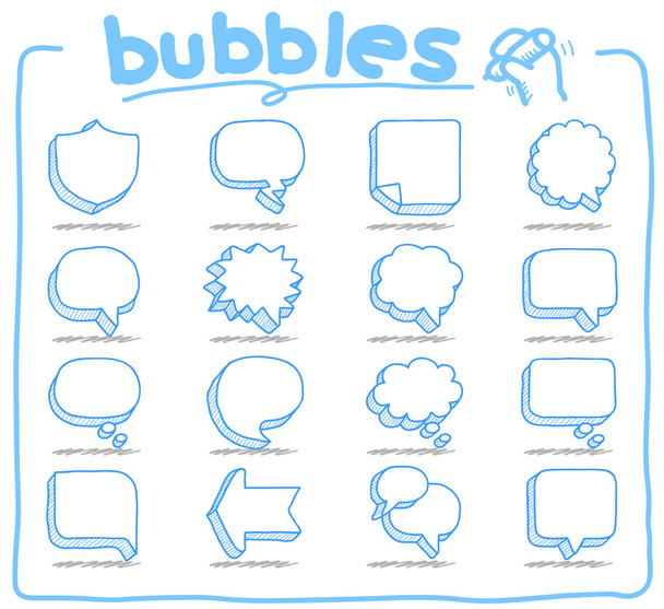 Speech And Thought Bubbles - Vector, imagen