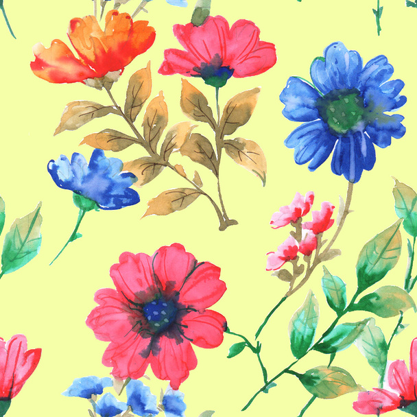 watercolor seamless pattern - Photo, Image
