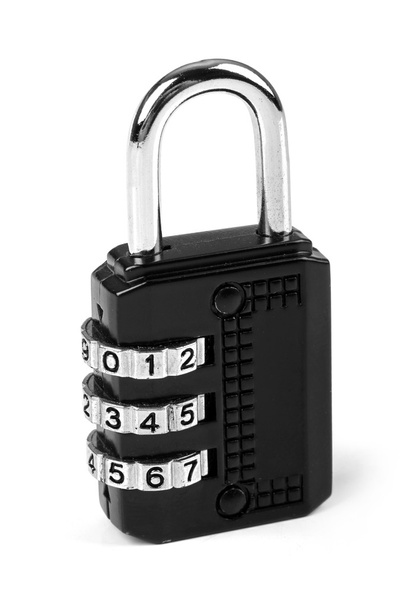 combination padlock isolated on white - Photo, Image