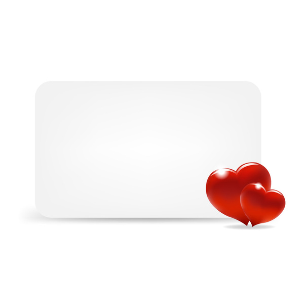 Gift Tag With Hearts - Вектор, зображення