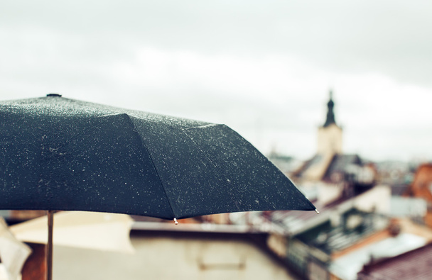 Umbrella with rain drops - Foto, Bild