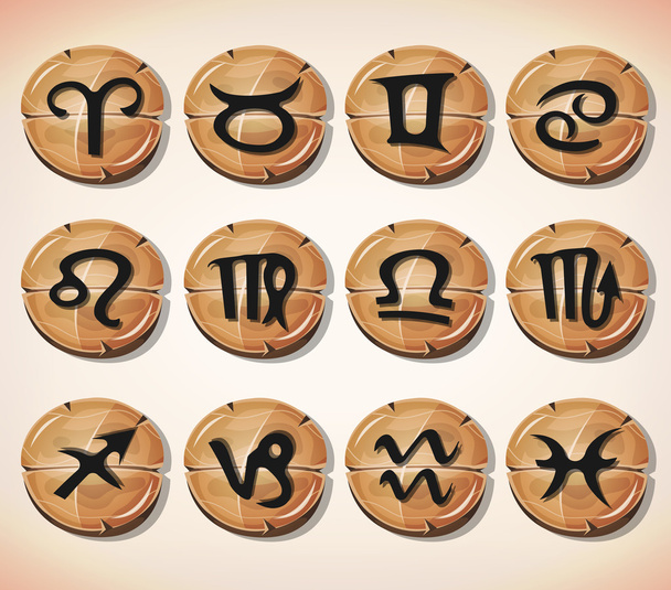 Ensemble de signes et d'icônes du zodiaque
 - Vecteur, image