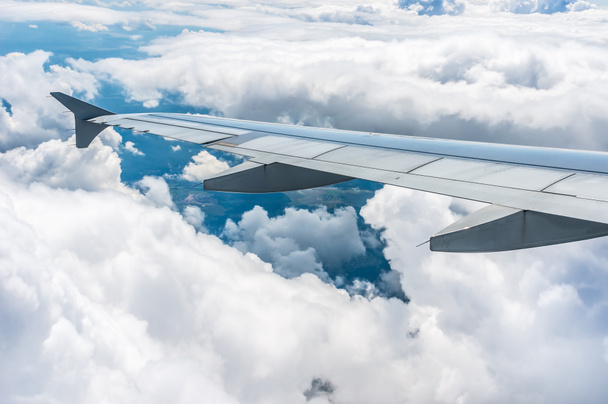 Blick durch Fenster Flugzeug - Foto, Bild