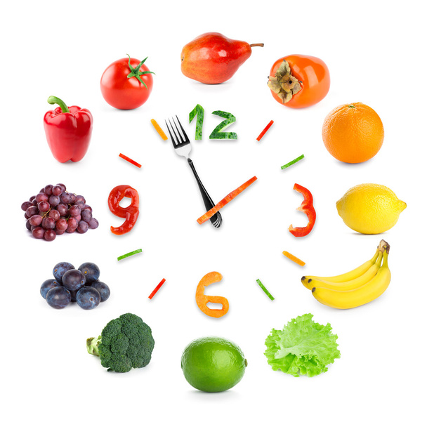 Food clock - Foto, Imagen