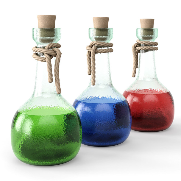 Poison in glass vials - Fotó, kép