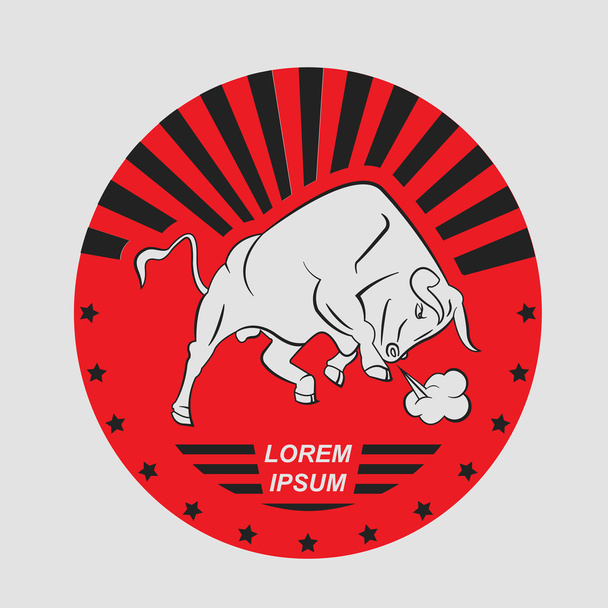 Bull logo and badges templates - Διάνυσμα, εικόνα