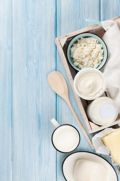 cheese, yogurt and butter - Фото, зображення