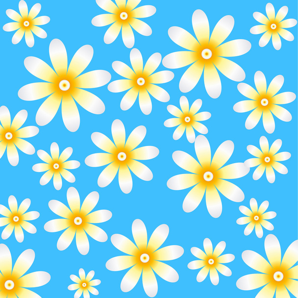 Λουλουδάτο μοτίβο με camomiles - Διάνυσμα, εικόνα