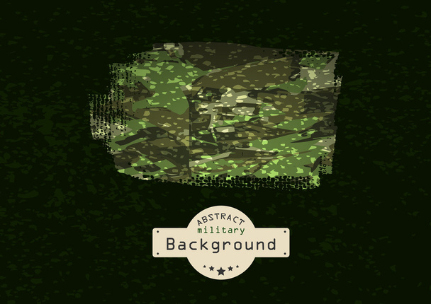 Camouflage grunge military pattern background. Vector illustration, - Vector, Image
