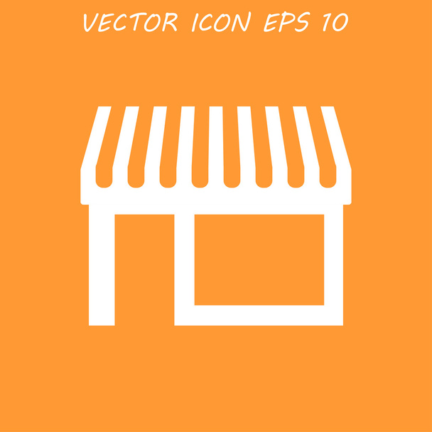 Store icon, modern flat design - Vector, Image
