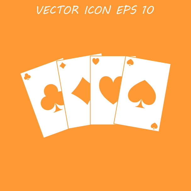 jugar a las cartas icono
 - Vector, Imagen