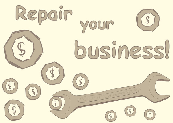 Repair your business - Vector, Image
