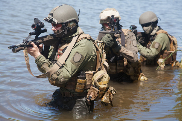 special forces in the water - Photo, Image