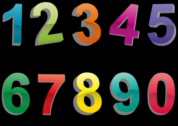 set color numbers - Vector, Image