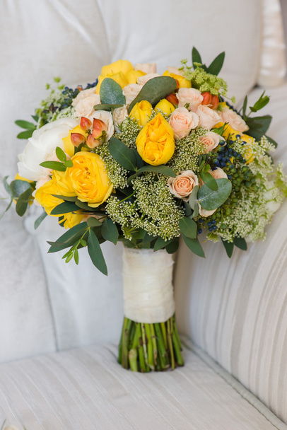 bridal bouquet with yellow roses - Photo, image