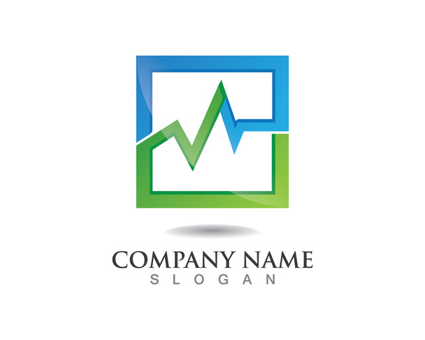 Finanzas negocio logo
 - Vector, Imagen