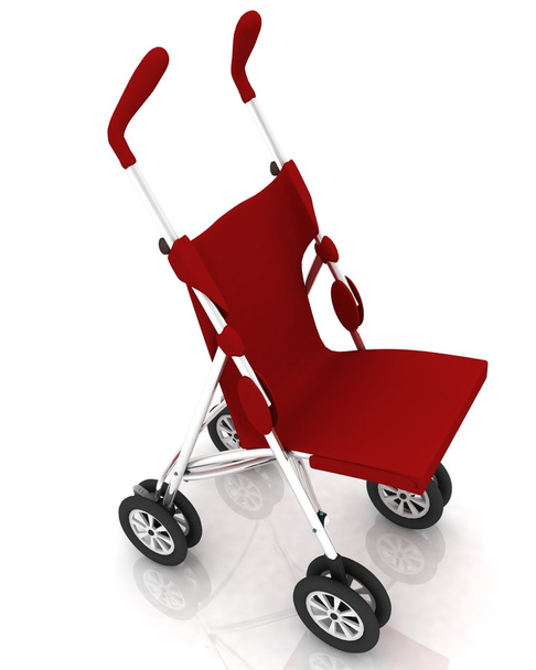 Empty baby stroller - Zdjęcie, obraz