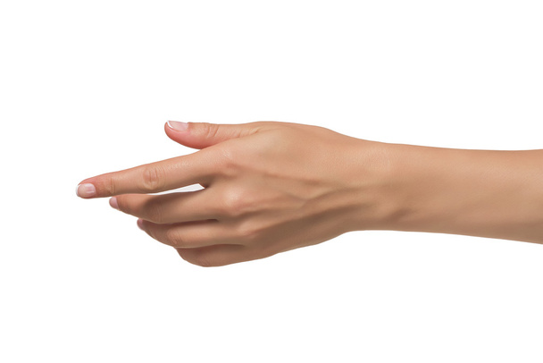mulher mão aberta
 - Foto, Imagem