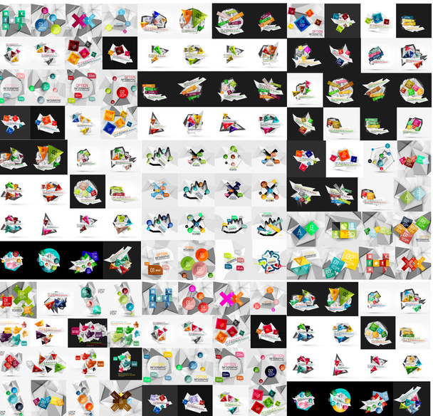 Mega collection of infographic - Vector, Image