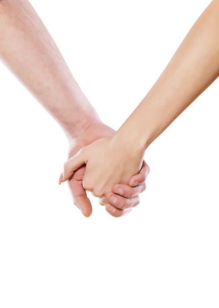 Paar hand in hand - Foto, afbeelding